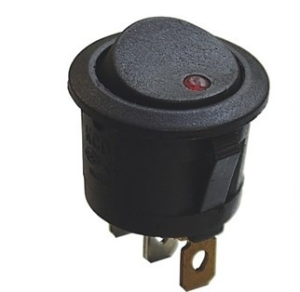 Przełącznik SMRS 101 6LDR okrągły ON-OFF D20 12V/20A czerwony