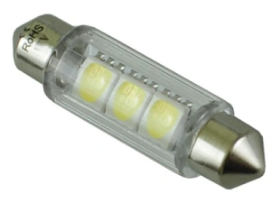 LED SV8,5, 12V, 3x SMD, biała, 42mm