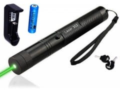 Laser zielony 303, mocny, z kluczykiem