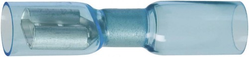 Końcówka konektorowa żeńska 6,3mm, Crimpseal II, niebieska