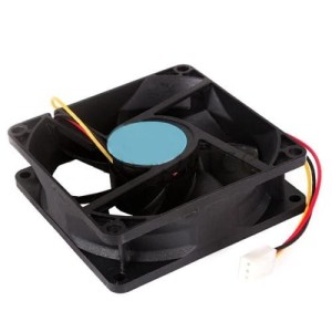 Wentylator 80x80x15, 12V, łożysko ślizgowe, 3 przewody