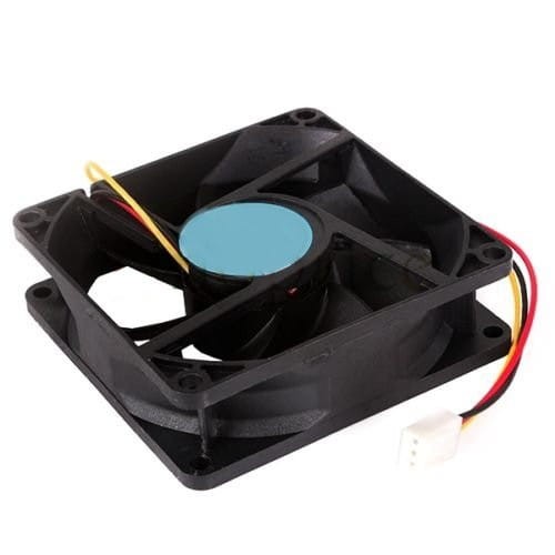 Wentylator 80x80x15, 12V, łożysko ślizgowe, 3 przewody