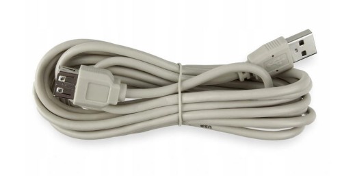 Kabel USB wtyk A - gniazdo A, 1,8m, biały