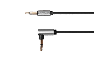 Kabel Jack/Jack 3,5mm, 1m kątowo-prosty sprężynka Kruger&Matz