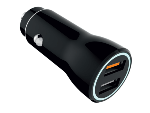 Ładowarka samochodowa 2x USB, 30W, G30W