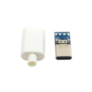 Wtyk USB typ C 3.1 na kabel biały