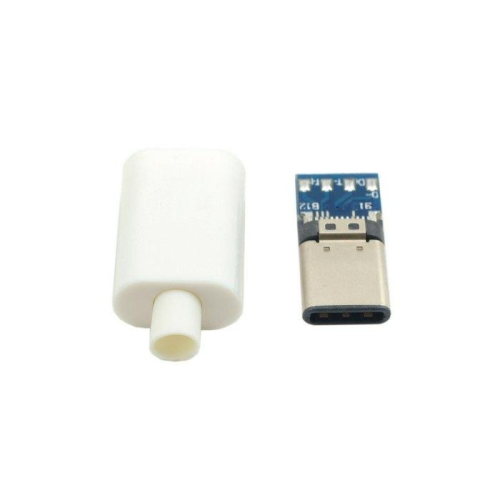 Wtyk USB typ C 3.1 na kabel biały