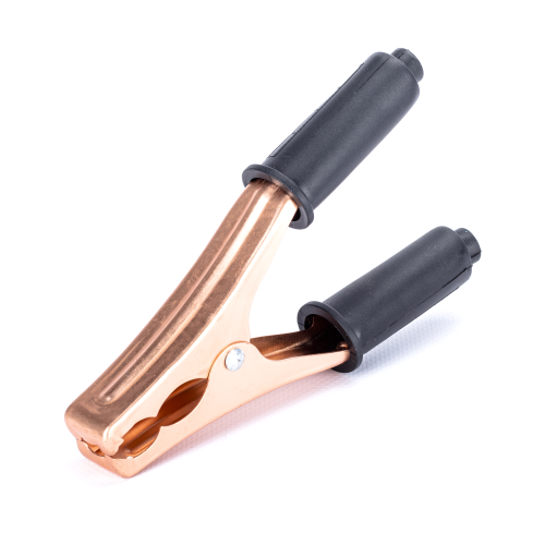 Krokodylek 100A izolowany, czarny LB0077B