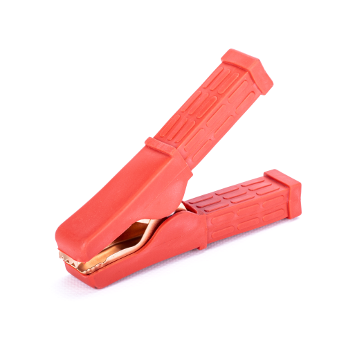 Krokodylek 150A izolowany, czerwony LB0078R