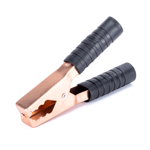 Krokodylek 200A izolowany, czarny LB0079B