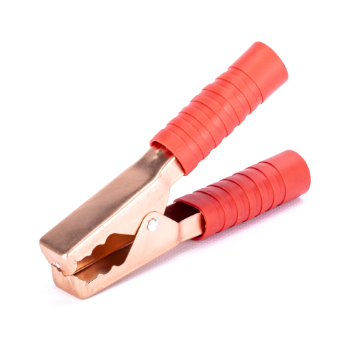 Krokodylek 200A izolowany, czerwony LB0079R