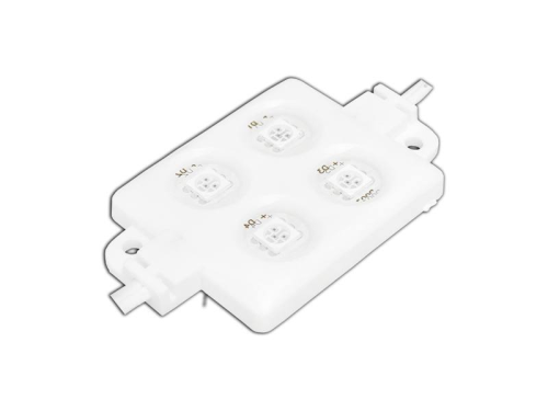 Moduł LED 4x 5050, niebieski, wodoodporny