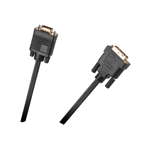 Kabel wtyk DVI - wtyk VGA, 15 pin, 1,5m