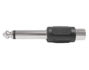 Przejście wtyk Jack 6.3 mono - 1 gniazdo cinch (RCA)