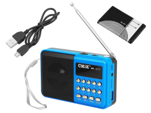 Radio przenośne MK-011 akumulator BL-5C niebieskie