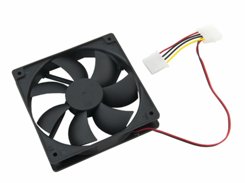 Wentylator 120x120x25mm, 12V, 2-przewodowy, łożysko ślizgowe