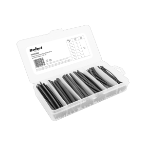 Zestaw rurki termokurczliwe 10cm, 170 szt. 6 średnic, czarne