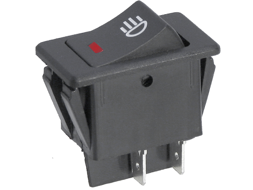 Przełącznik świateł ASW-17D czerwony LED