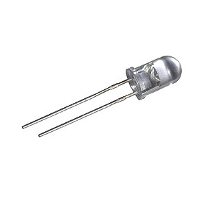 Dioda LED F5 biała ciepła, clear