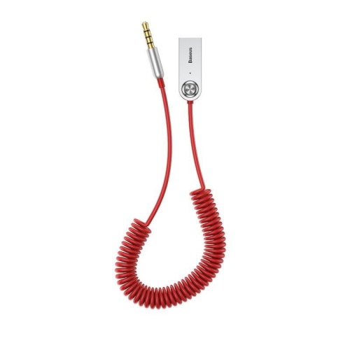 Odbiornik Bluetooth CAB01-01 z Jack 3.5, BASEUS czerwony