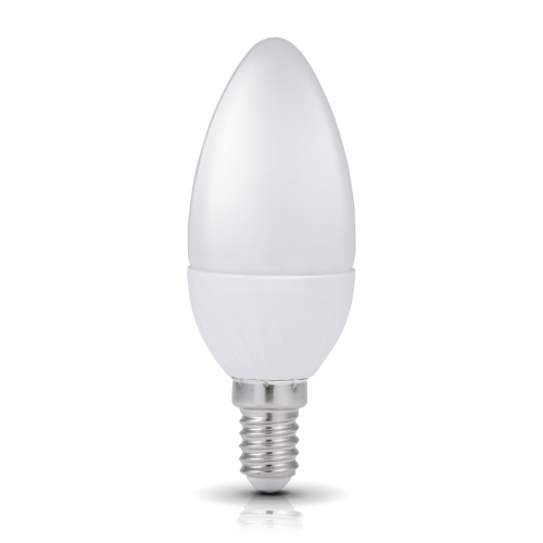 Żarówka LED E14, 6W, świeca, neutralna, 3D