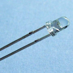 Dioda LED 3 mm, niebieska, clear