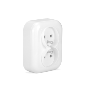 Gniazdo sieciowe podwójne z uziemieniem Extensa MONTIS MT082Z