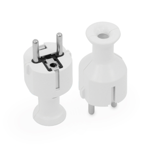 Wtyk sieciowy WT-40 biały unischuku MT020-B