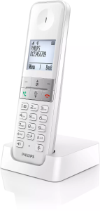 Telefon PHILIPS D4701W/53 srebrny
