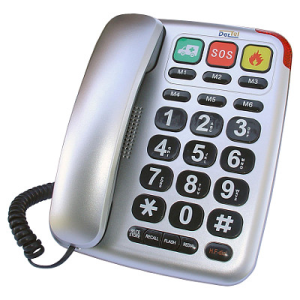 Telefon stacjonarny DARTEL LJ-300, srebrny