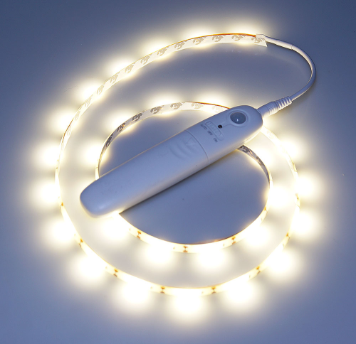 Sznur LED Tl-1M, biały ciepły, czujnik ruchu i zmierzchu,1m, na baterie