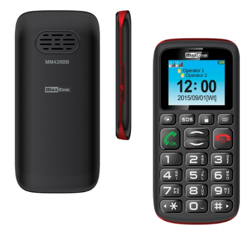 Telefon GSM dla seniora Maxcom MM428 BB