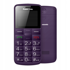 Telefon GSM dla seniora PANASONIC KX-TU110 fiolet