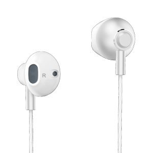 Słuchawki KMPB2-W douszne z mikrofonem, Kruger&Matz, białe