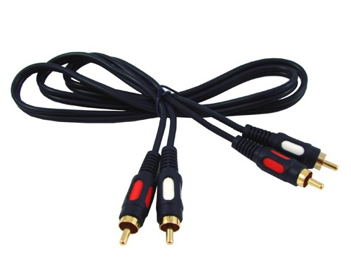 Kabel 2 cinch - 2 cinch, 1m, HQ (RCA)