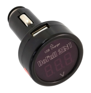 Woltomierz, tester akumulatora + gniazdo USB