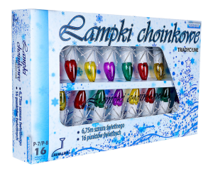 Lampki choinkowe tradycyjne P-7 3W