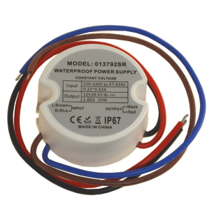 Zasilacz LED 12V/1,67A 20W do puszki IP67 ECO