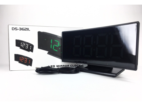 Zegar cyfrowy LED DS-3621L biały