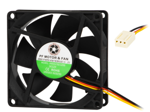 Wentylator 80x80x25mm, 12V, łożysko ślizgowe