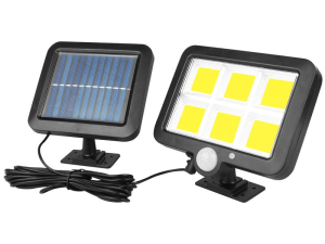 Lampka LED ścienna solarna, z sensorem, 120 LED