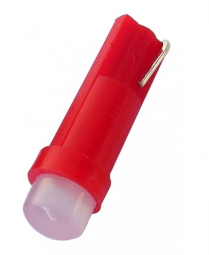 LED R-5/T5, W3W, 12V, czerwony, 1 COB