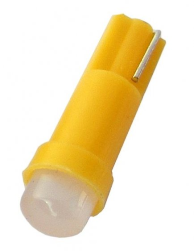 LED R-5/T5, W3W, 12V, żółty, 1 COB
