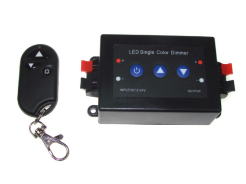 Ściemniacz LED 12-24V, 8A panel + pilot