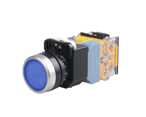 Przełącznik tablicowy LA38 22mm monostabilny 380V/10A niebieski