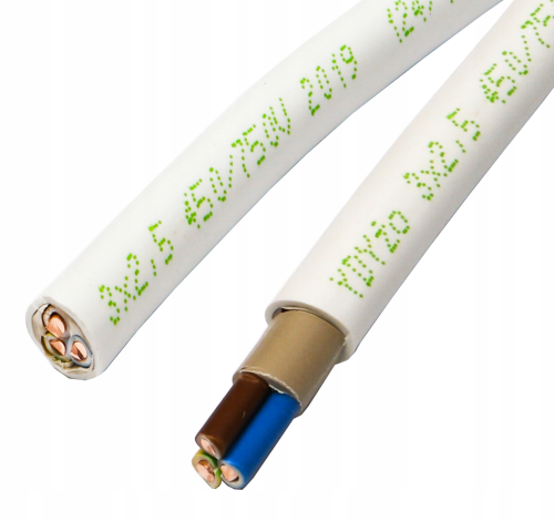 Kabel instalacyjny YDYżo 3x 2,5mm