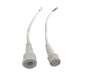 Złącze hermetyczne 2 pin z przewodem 40 cm białe