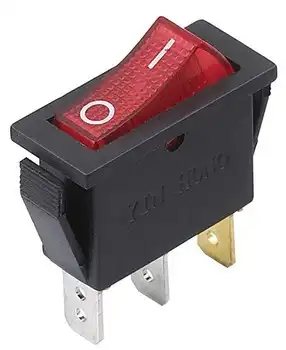 Przełącznik RS101-16C3L 15A/250V ON-OFF czerwony