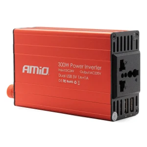 Przetwornica 24V/230V 300W/600W + 2x USB PI04