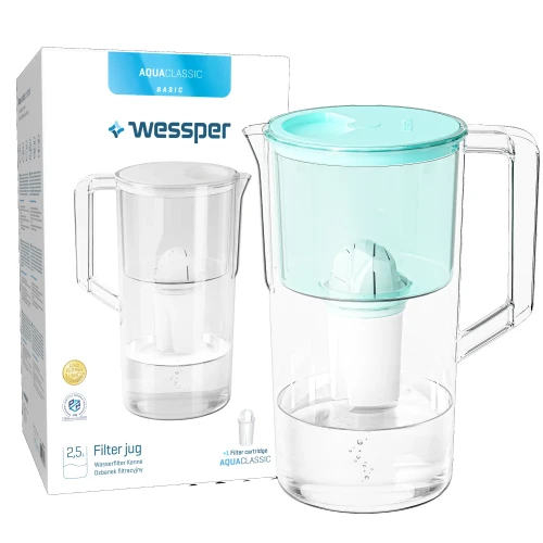 Dzbanek Wessper Aquaclassic Basic 2,5 L miętowy